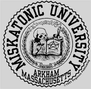 (image for) Miskatonic University Seal T-Shirt - Click Image to Close