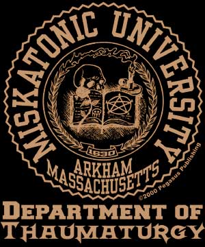 (image for) Miskatonic University Department of Thaumaturgy T-Shirt 100