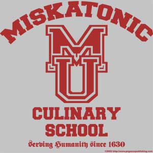 (image for) Miskatonic University Culinary School T-Shirt Serving Human