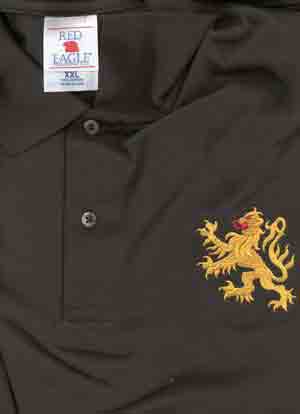 (image for) Scottish Lion Embroidered Polo