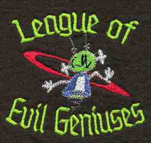 (image for) Embroidered League of Evil Geniuses Polo
