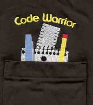 (image for) Embroidered Code Warrior Golf Shirt - Click Image to Close