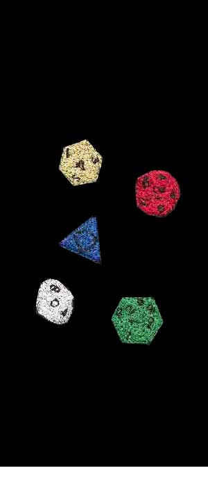 (image for) Embroidered Dice Tie - Click Image to Close
