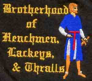 (image for) Embroidered Brotherhood of Henchmen, Lackeys & Thralls Golf Shir