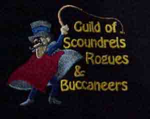 (image for) Embroidered Guild of Rogues, Scoundrels & Bucconeers Polo Shirt - Click Image to Close