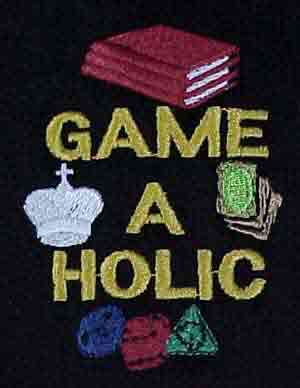(image for) Embroidered Game-A-Holic Golf Shirt - Click Image to Close