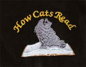 (image for) Embroidered How Cats Read Golf Shirt