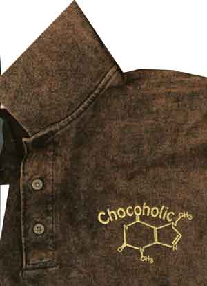 (image for) Chocoholic Embroidered Shirt - Click Image to Close