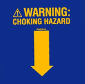 (image for) Warning! Choking Hazard 100% Cotton