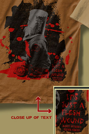 (image for) Black Knight Flesh Wound Monty Python T-Shirt
