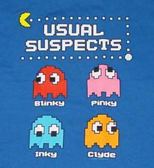 (image for) Pac Man Usual Suspects T-Shirt