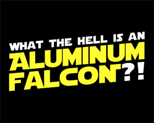 (image for) Aluminum Falcon T-Shirt - Click Image to Close