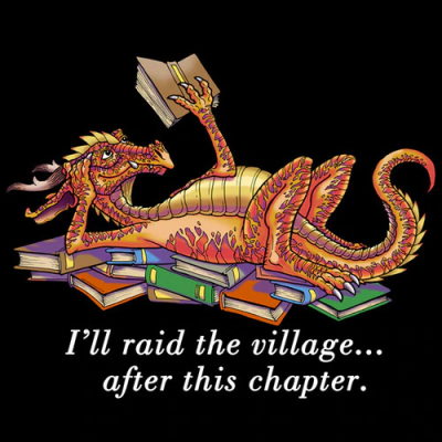 (image for) Another Chapter Dragon Reading T-Shirt