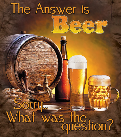 (image for) The Answer is Beer T-Shirt