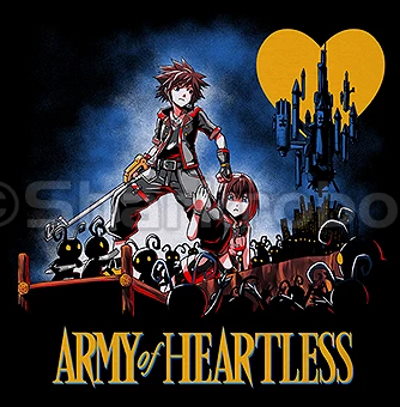 (image for) Army of Heartless Kingdom Hearts T-Shirt