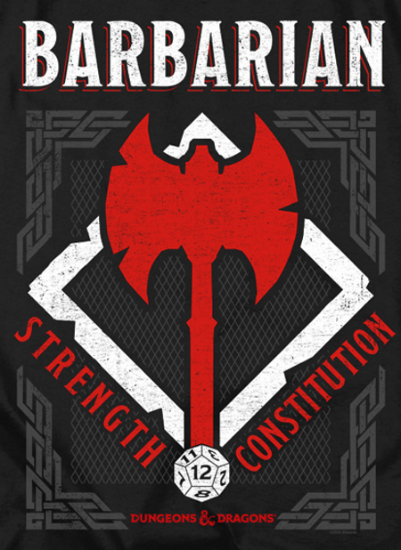 (image for) D&D™ Barbarian Class T-Shirt