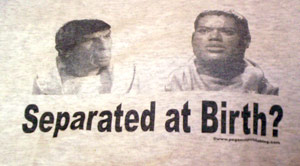 (image for) Separated at Birth Spock Teal'C T-Shirt