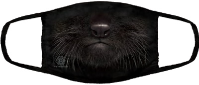 (image for) Black Kitten Face FaceMask