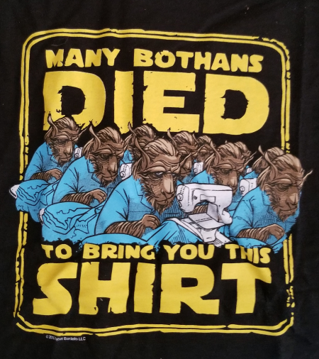 (image for) Many Bothans Died to Bring You this T-Shirt
