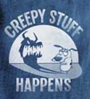 (image for) Creepy Stuff Happens Courage the Cowardly Dog T-Shirt