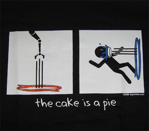 (image for) The Cake is a Lie BabyDoll Shirt
