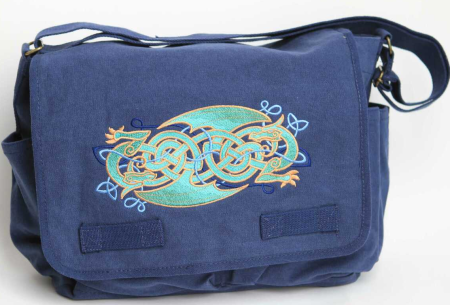 (image for) Celtic Knotwork Dragons Messenger Bag