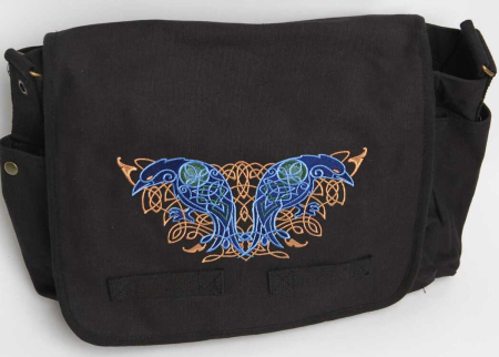 (image for) Celtic Knotwork Ravens Messenger Bag