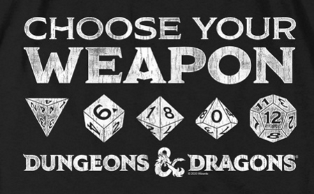 (image for) Choose Your Weapon Dice D&D™ T-Shirt