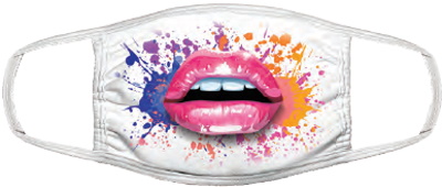 (image for) Colorful Splatter Lips FaceMask