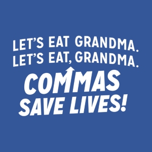 (image for) Commas Save Lives T-Shirt - Click Image to Close