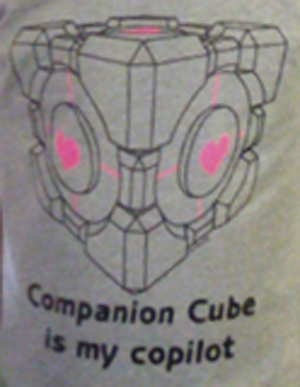 (image for) Companion Cube Shirt - Click Image to Close