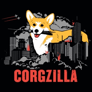 (image for) Corgzilla T-Shirt - Click Image to Close