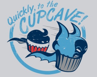 (image for) To the Cupcave Batman Parody T-Shirt