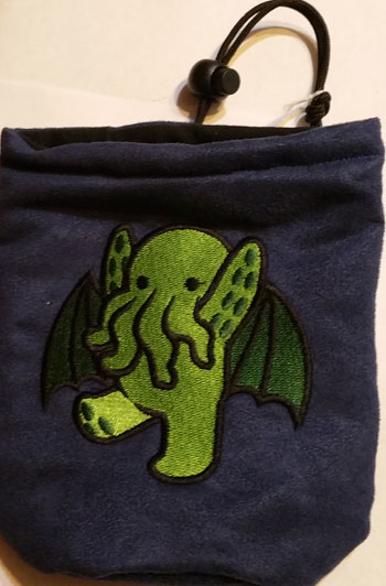 (image for) Cutethulhu Dice Bag Blue - Click Image to Close