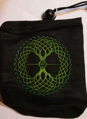 (image for) Celtic Tree Dice Bag - Click Image to Close