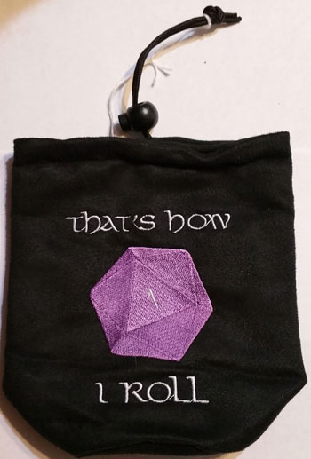 (image for) D1 How I Roll Dice Bag Purple - Click Image to Close