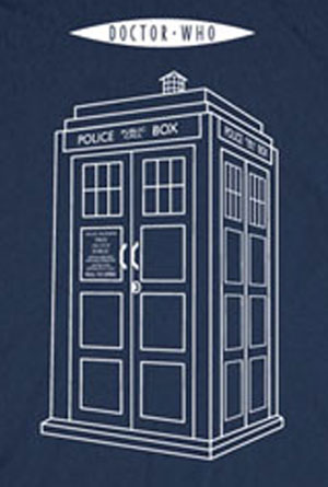 (image for) Linear Tardis Dr Who Shirt - Click Image to Close