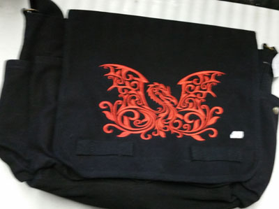 (image for) Damask Dragon Messenger Bag