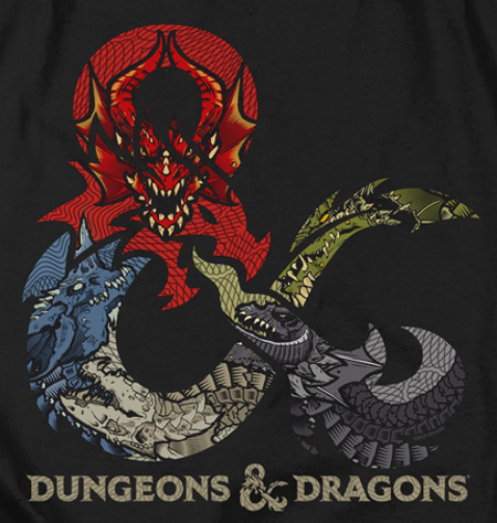(image for) Dragons in Dragons D&D T-Shirt