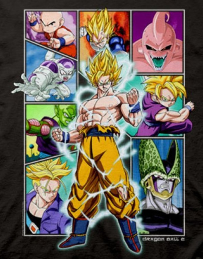 (image for) Dragonball Z Character Squares T-Shirt