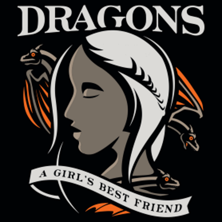 (image for) Dragons are a girl's best friend T-Shirt