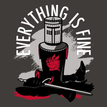 (image for) Everything Is Fine Black Knight T-Shirt - Click Image to Close