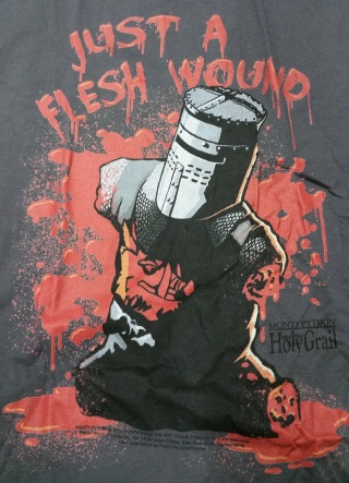 (image for) Flesh Wound Black Knight T-Shirt - Click Image to Close