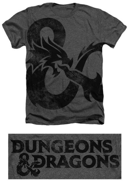 (image for) Giant Ampersand D&D™ Charcoal T-Shirt