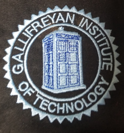 (image for) Embroidered Gallifreyan Institute of Technology Polo