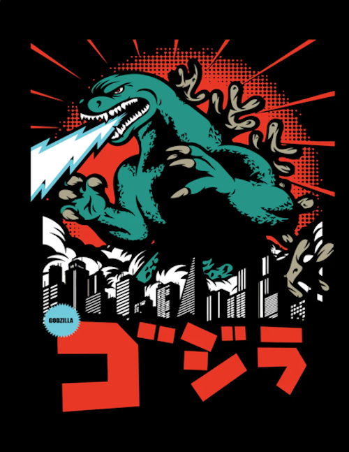 (image for) Godzilla Kanji T-Shirt