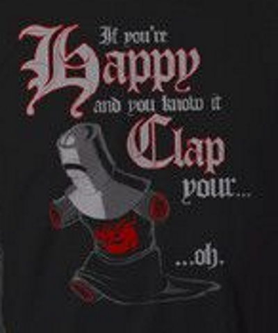(image for) Happy Clap Black Knight T-Shirt