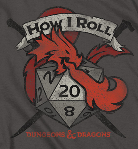 (image for) How I Roll D&D T-Shirt