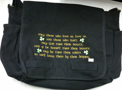 (image for) Irish Poem Messenger Bag