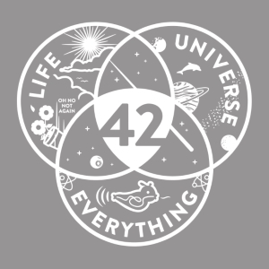 (image for) Life the Universe & Everything Venn Diagram T-Shirt